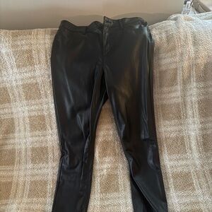 Black Women's leather pants